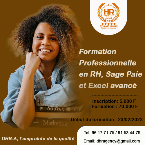 FORMATION PROFESSIONNELLE EN RH, SAGE PAIE ET EXCEL AVANCE. (1ere Edition 2023)